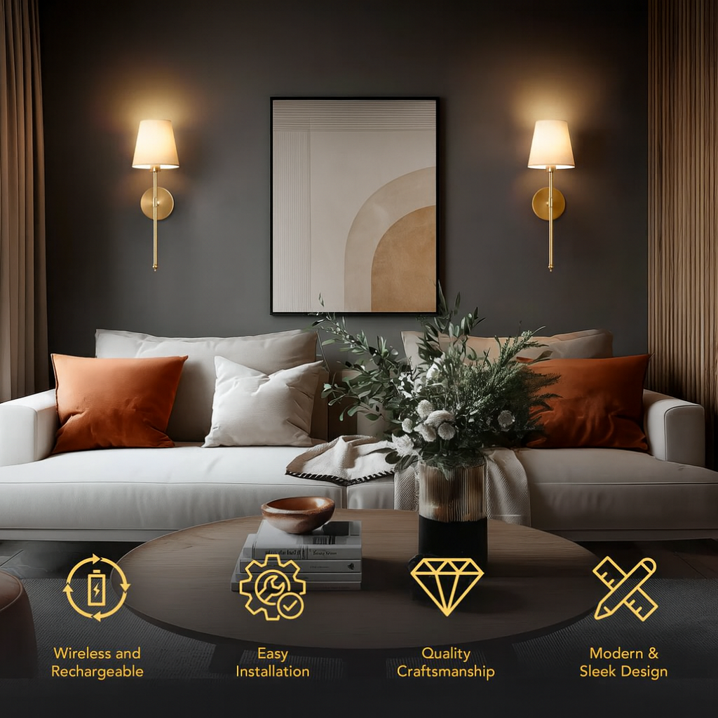 Stockholm Gold Wall Sconce (Set of 2)