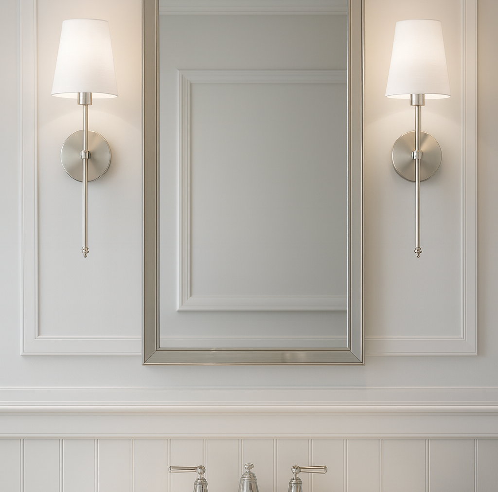 Stockholm Silver Wall Sconce (Set of 2)