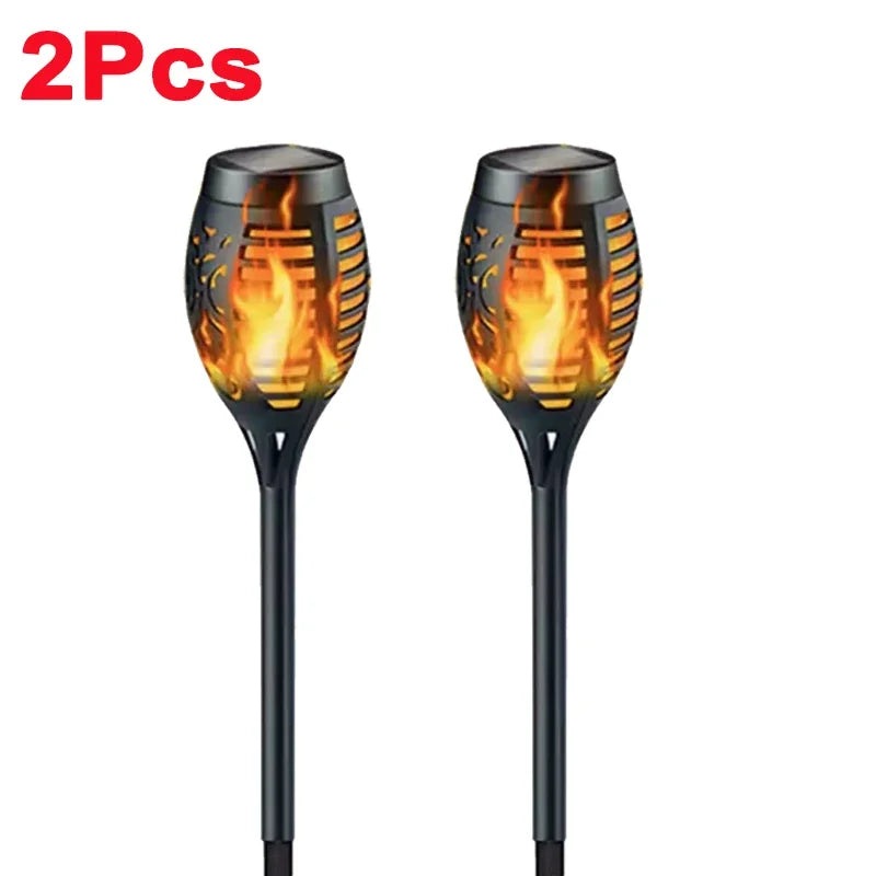 12/33/96 LED Solar Torch Light Lawn Garden Plug in Light Outdoor Courtyard Waterproof Induction Decoration Landscape Flame Light