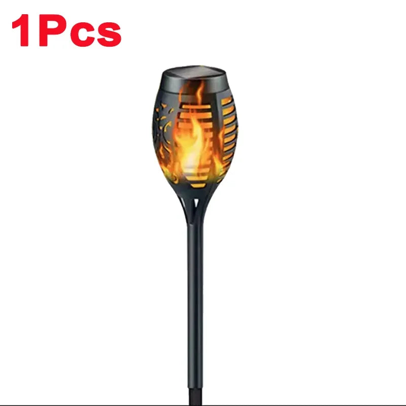 12/33/96 LED Solar Torch Light Lawn Garden Plug in Light Outdoor Courtyard Waterproof Induction Decoration Landscape Flame Light