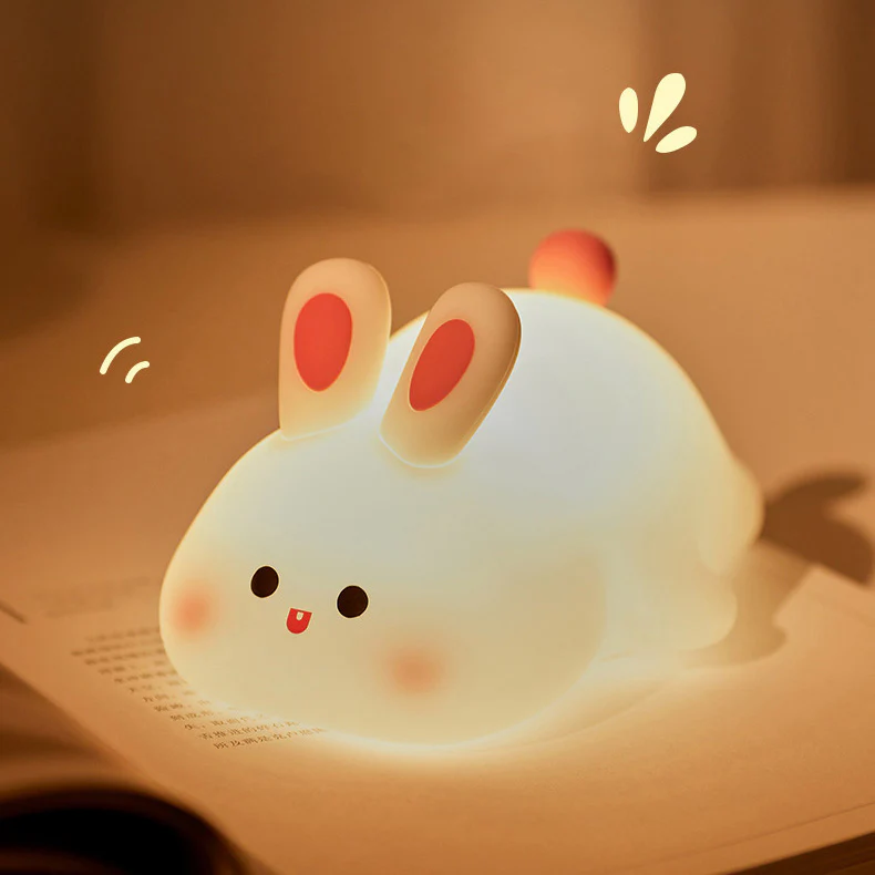 MeWaii® Highland Cow with Hair Silicone Squishy LED Night Light - Perfect Gift for Kids and Girls