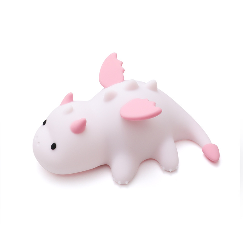 MeWaii® Squishy Silicone Cute Baby Dragon LED Night Light - Perfect Gift for Kids and Girls