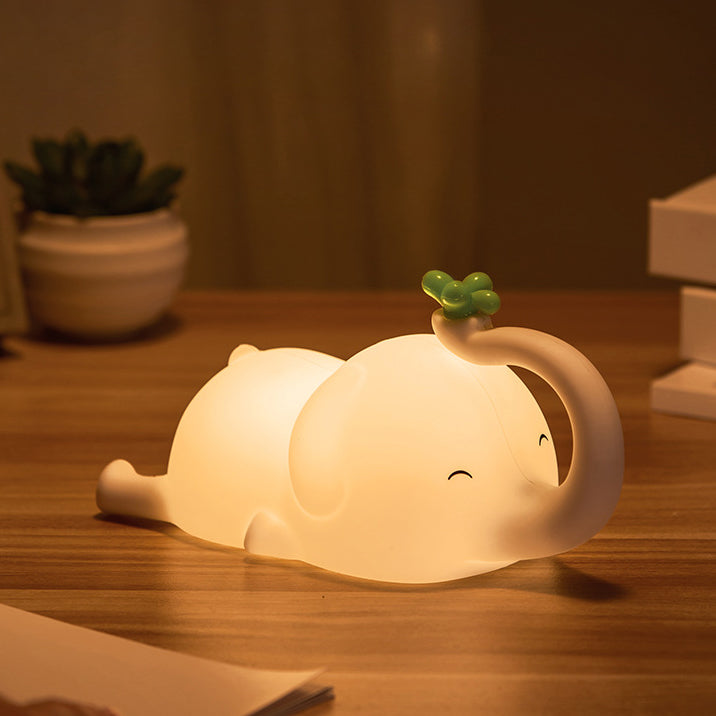 MeWaii® Squishy Silicone Flying Elephant LED Night Light - Perfect Gift for Kids and Girls
