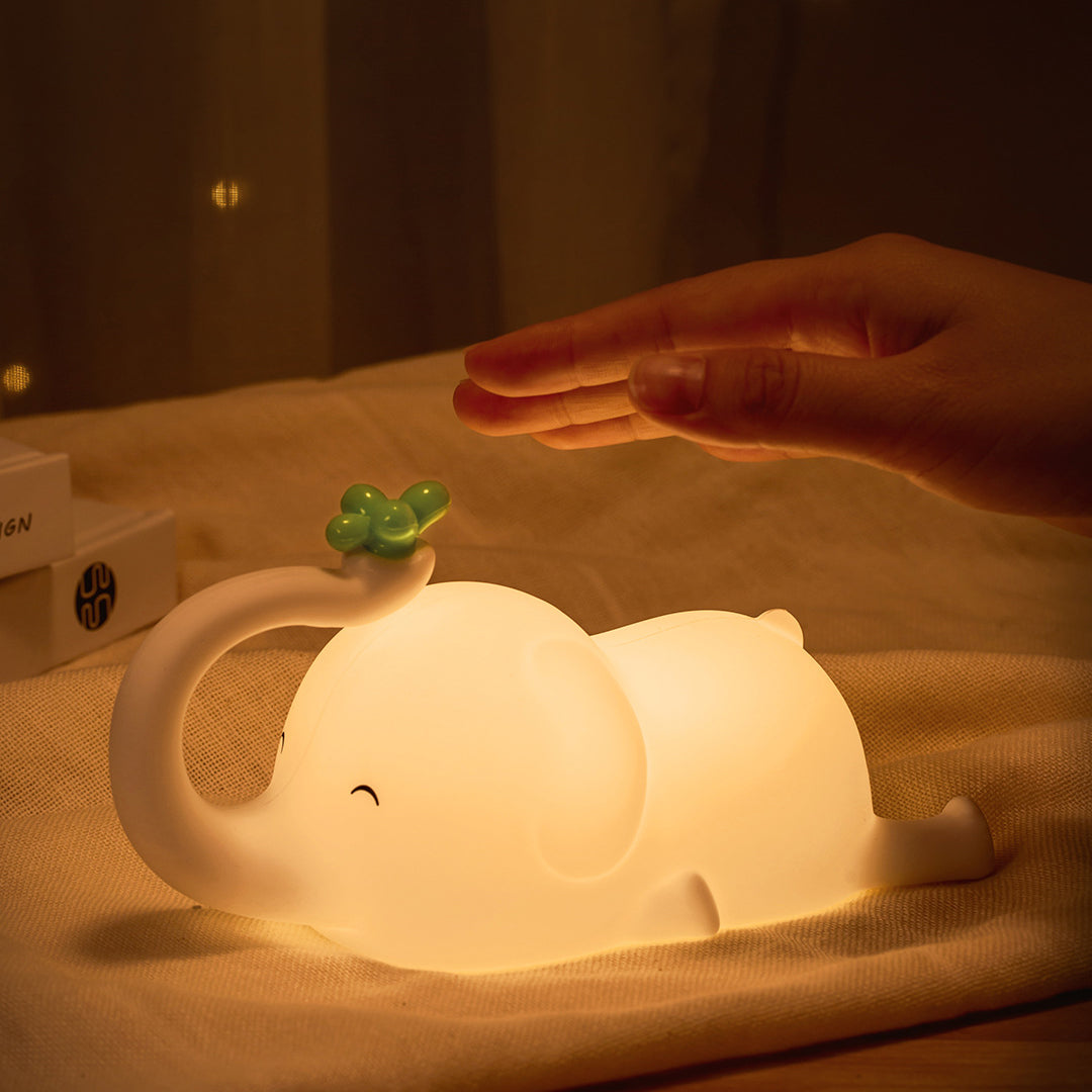 MeWaii® Squishy Silicone Flying Elephant LED Night Light - Perfect Gift for Kids and Girls